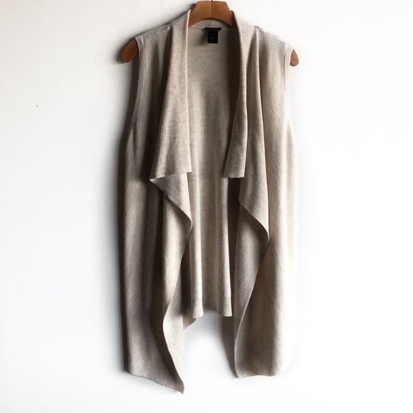 Ann Taylor Factory Sweaters - Ann Taylor draped sweater vest cardigan